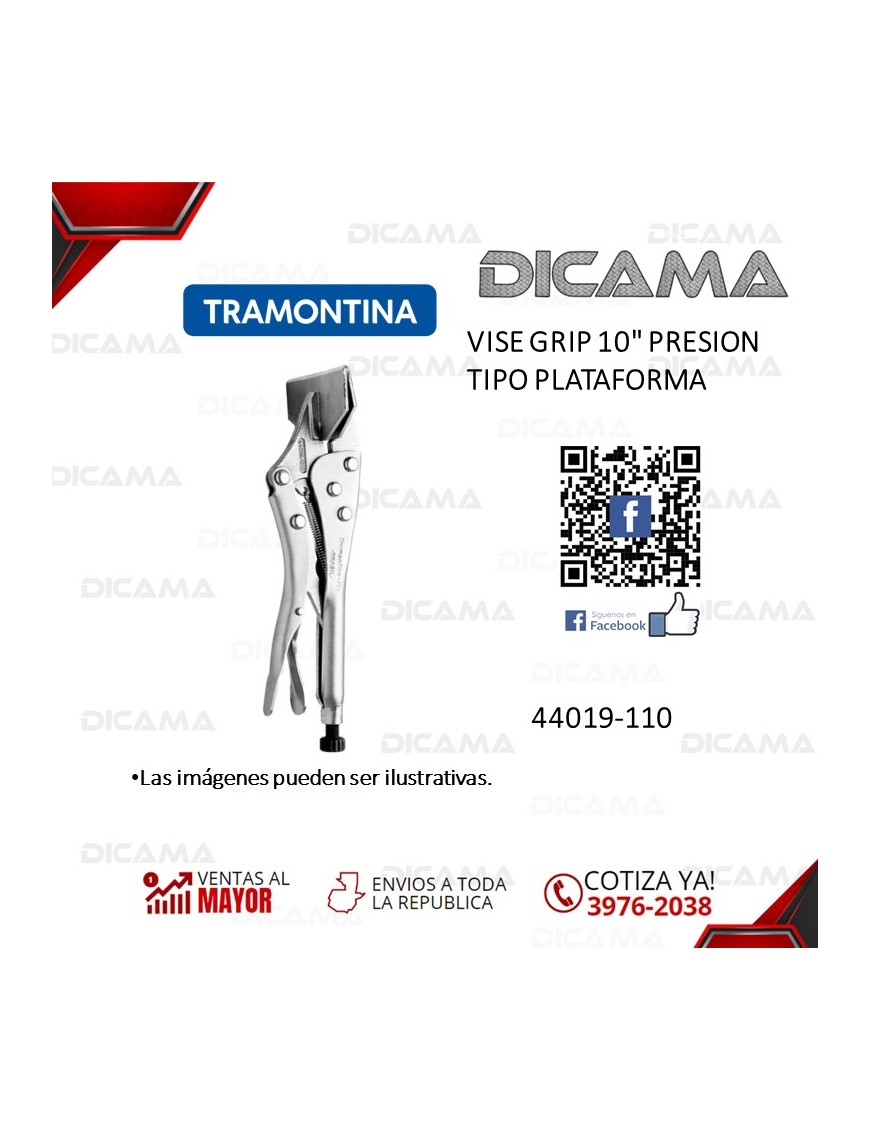 VISE GRIP 10" PRESION TIPO PLATAFORMA