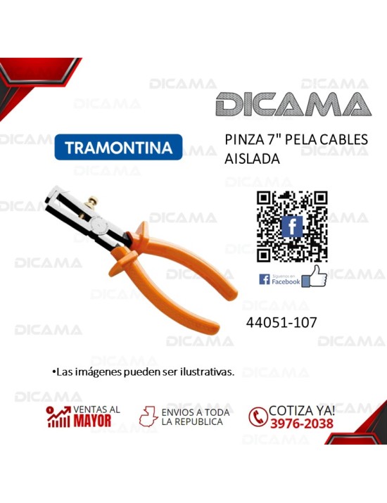 PINZA 7" PELA CABLES AISLADA