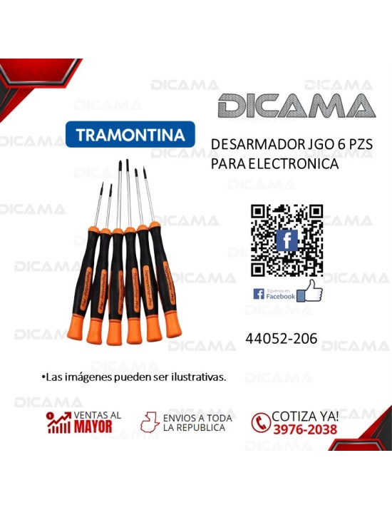 DESARMADOR JGO 6 PZS PARA ELECTORNICA