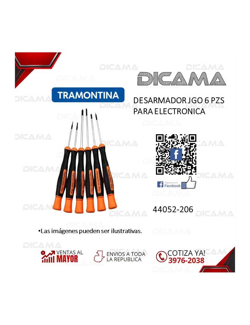 DESARMADOR JGO 6 PZS PARA ELECTORNICA