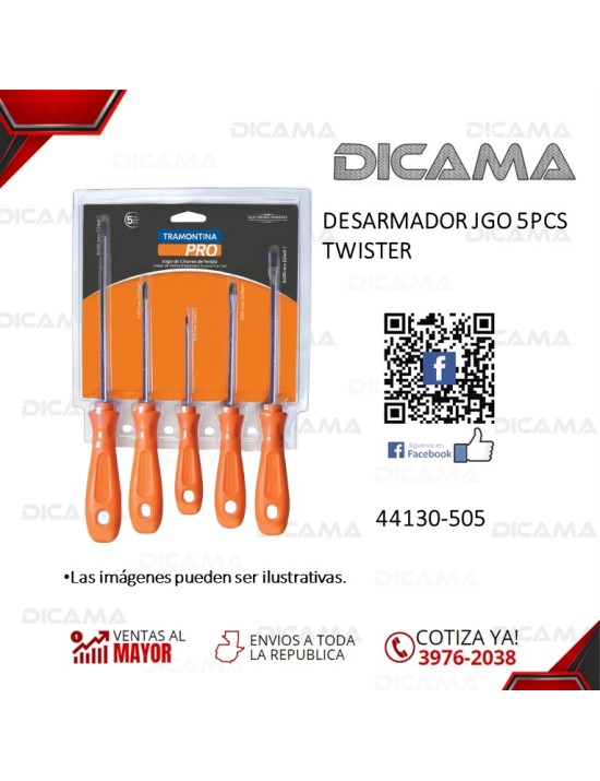 DESARMADOR JGO 5 PZS TWISTER