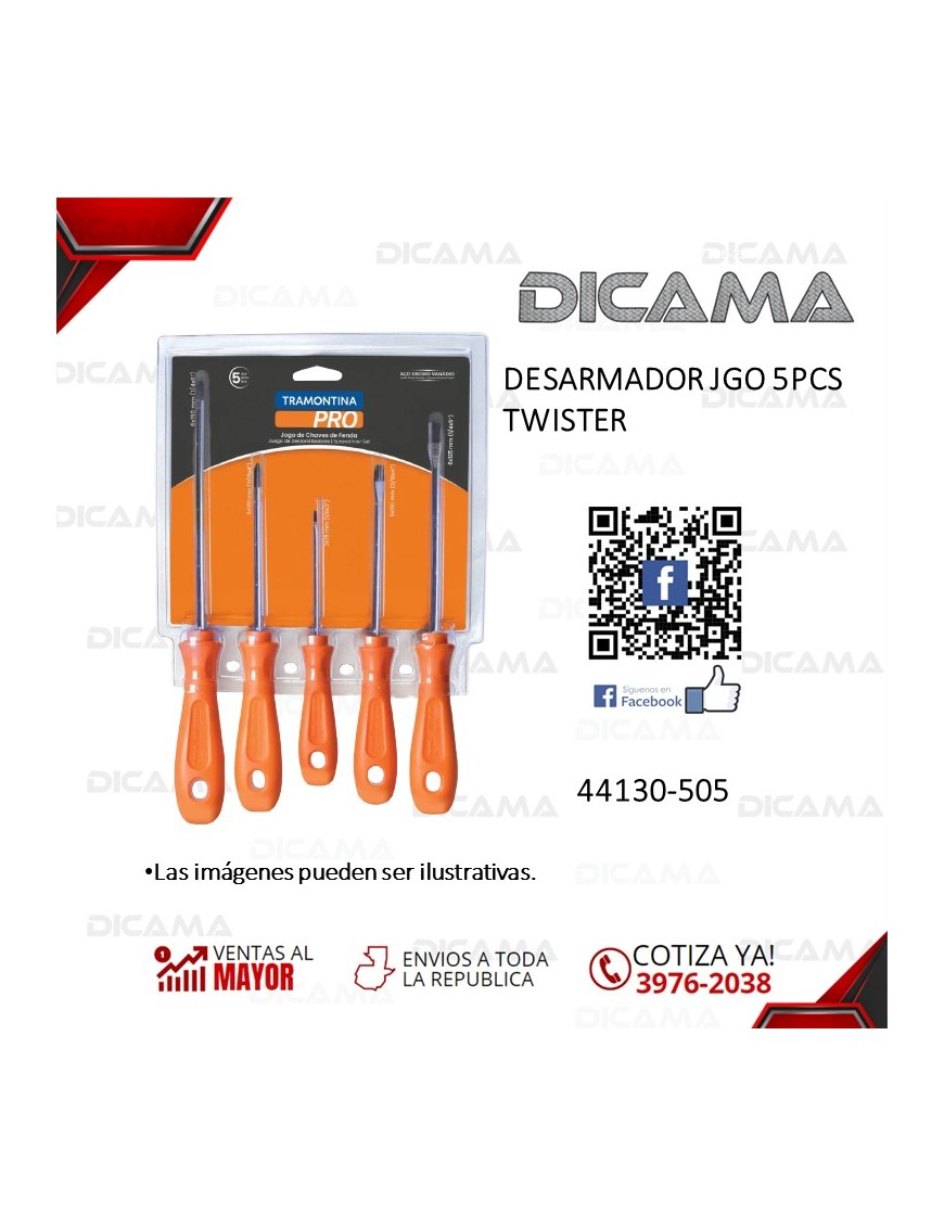 DESARMADOR JGO 5 PZS TWISTER