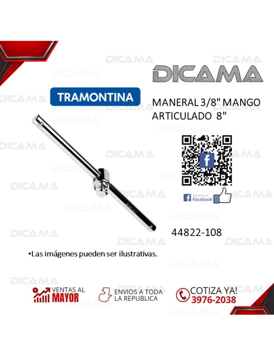 MANERAL RAIZ 3/8" 8" MANGO ARTICULADO