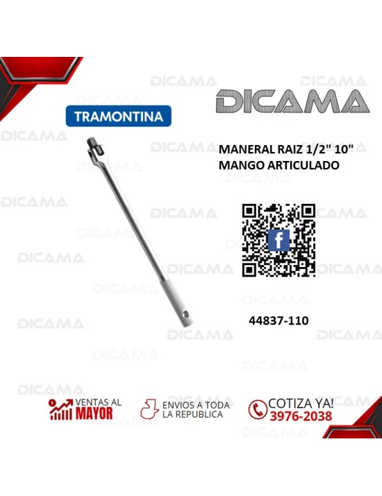 MANERAL RAIZ 1/2" 10" MANGO ARTICULADO