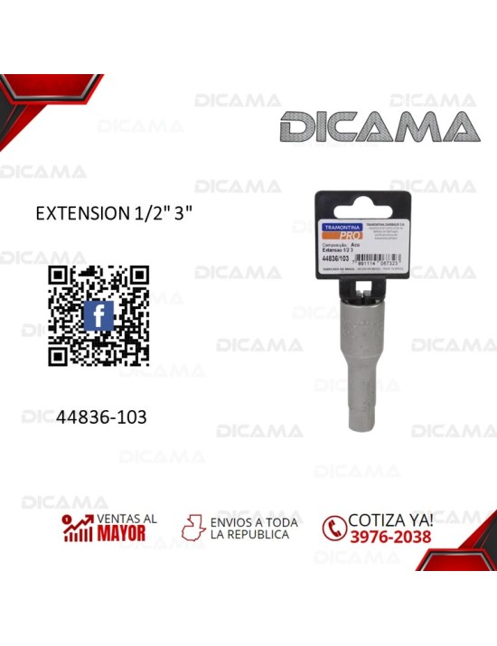EXTENSION RAIZ 1/2 3"