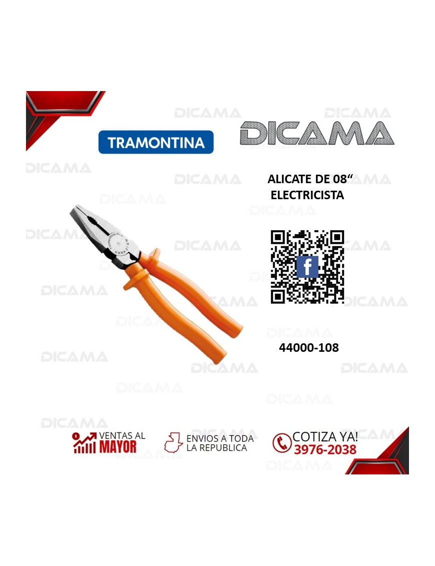 ALICATE 8" ELECTRICISTA