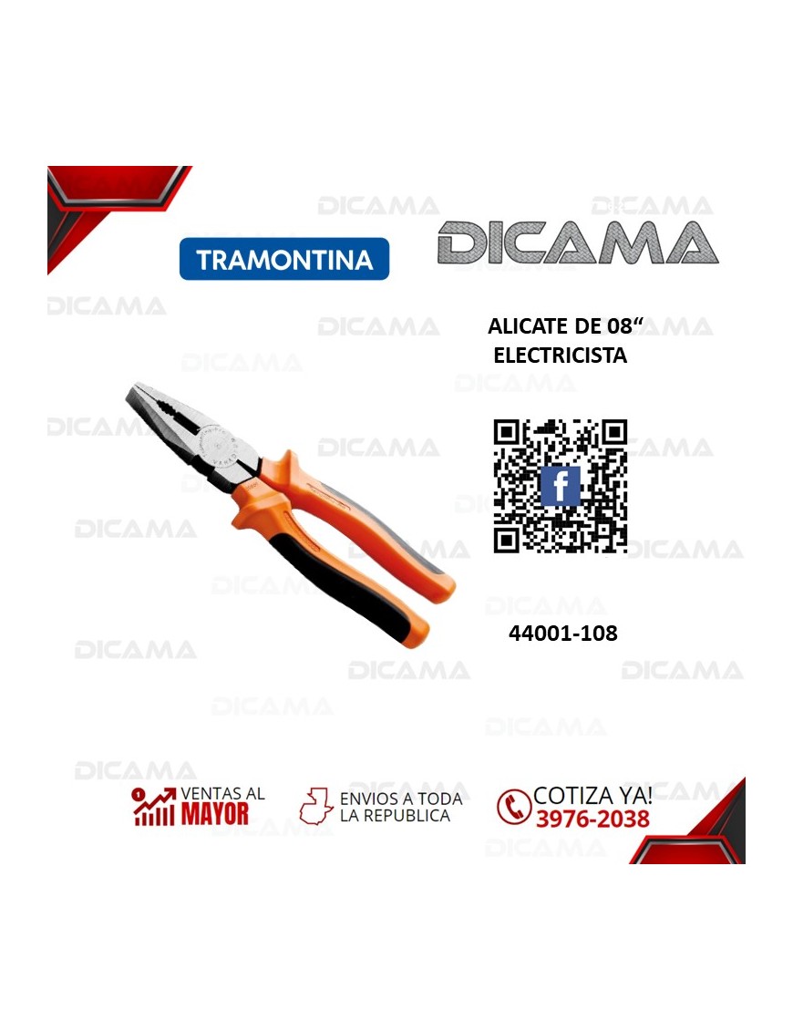 ALICATE 8" ELECTRICISTA