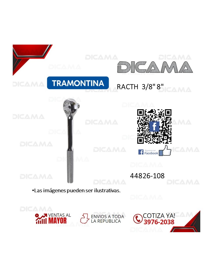 RATCHET RAIZ 3/8" 8"