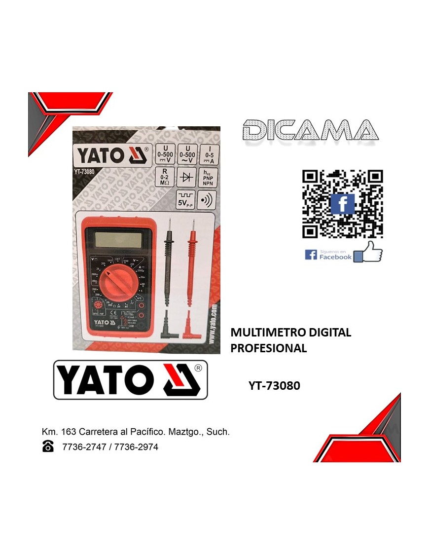 MULTIMETRO DIGITAL PROFESIONAL