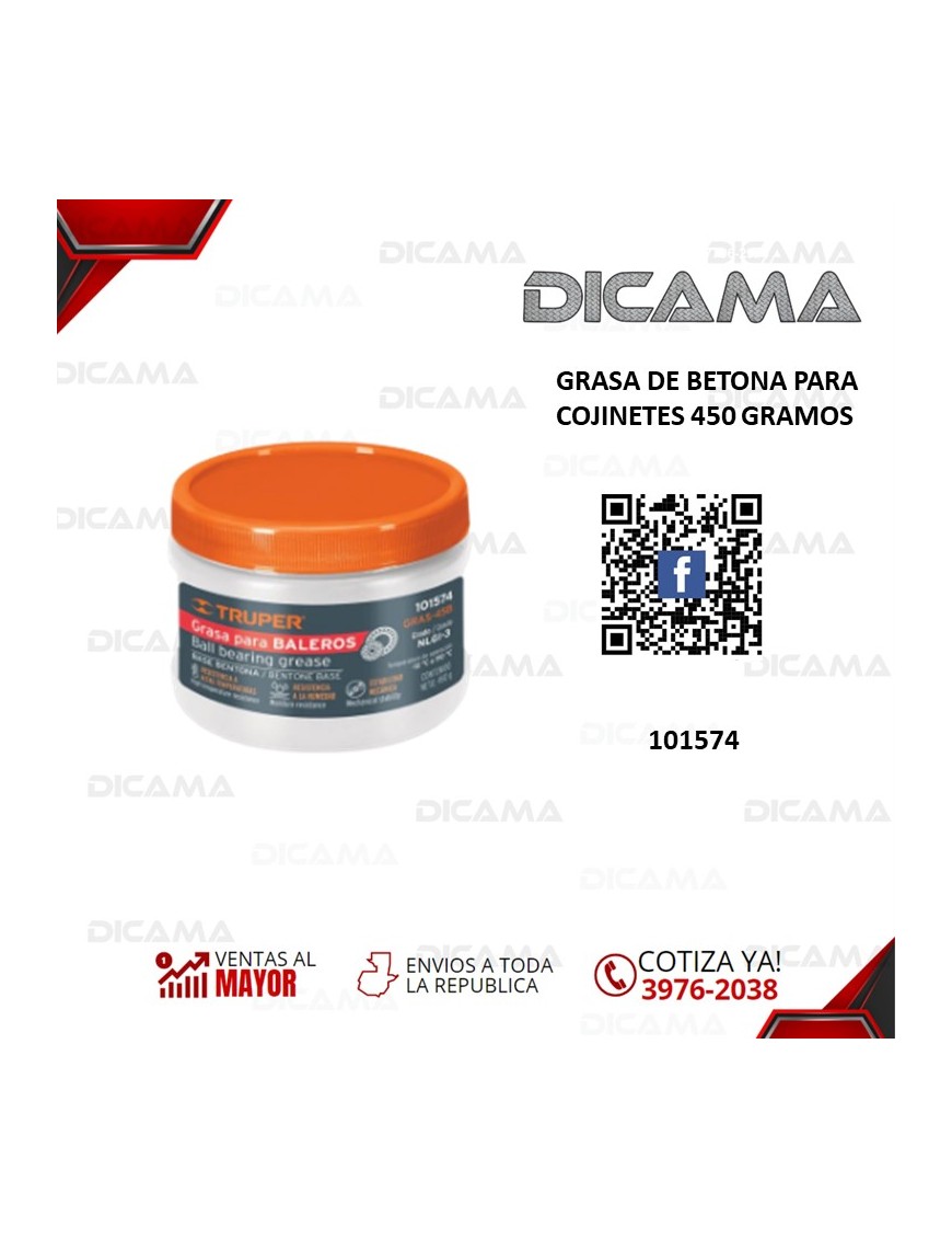 GRASA LIBRA #3 PARA COJINETES AMBAR 450 GRAMOS