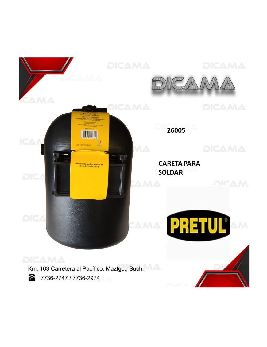 CARETA PARA SOLDAR