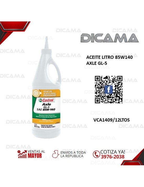 ACEITE LITRO 85W140 AXLE GL-5