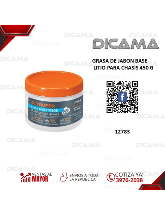 GRASA DE JABON BASE LITIO PARA CHASIS 450 G