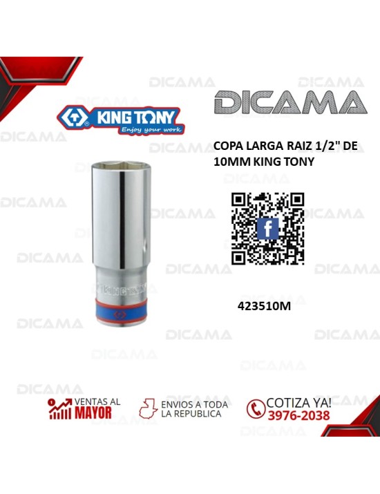 COPA RAIZ 1/2" 10 MM LARGA