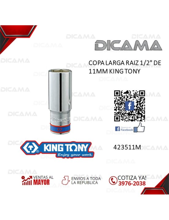 COPA RAIZ 1/2" 11 MM LARGA