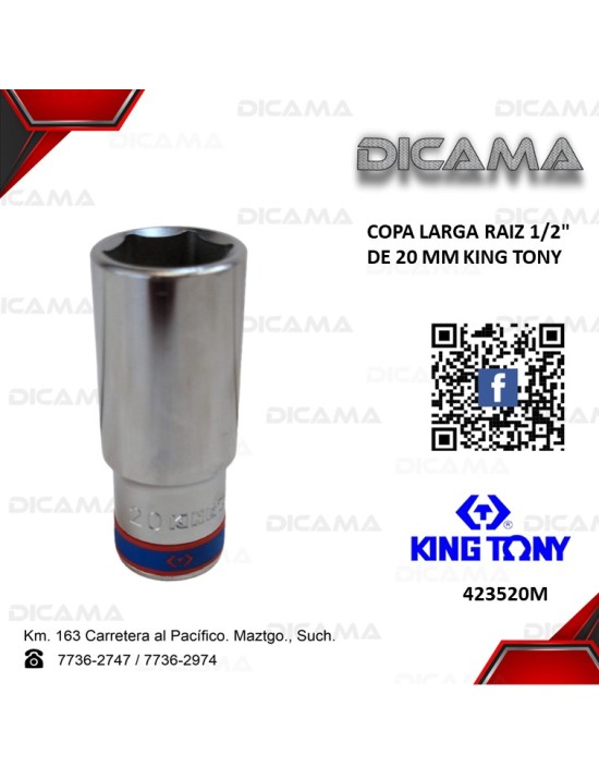 COPA RAIZ 1/2" 20 MM LARGA