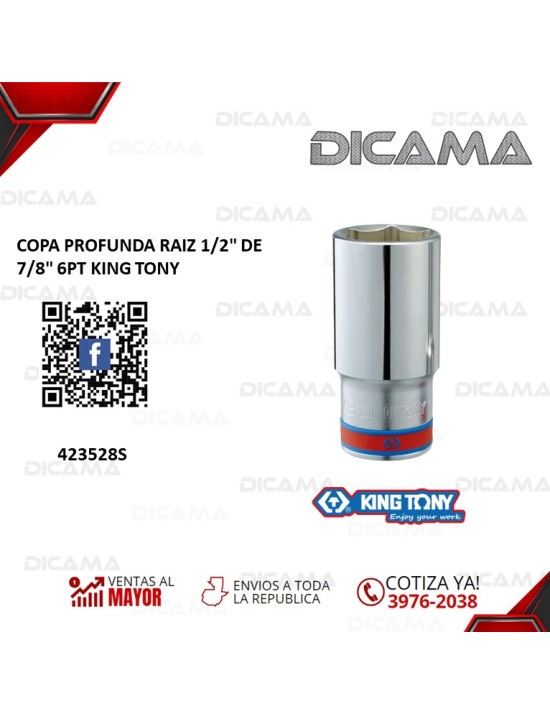 COPA RAIZ 1/2" 7/8" PROFUNDA 6 PUNTOS