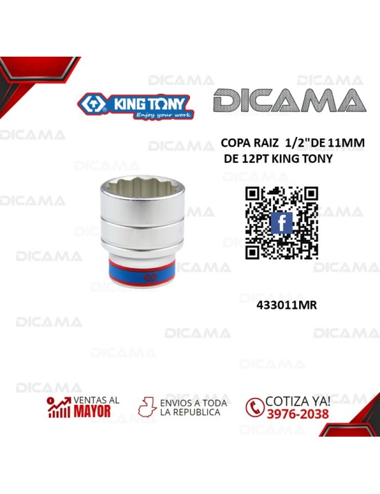 COPA RAIZ 1/2" 11MM DE 12PT