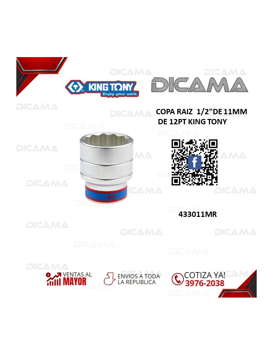 COPA RAIZ 1/2" 11MM DE 12PT