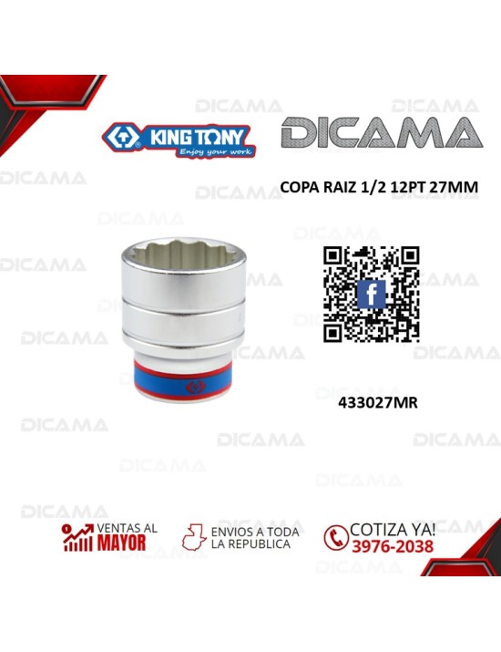 COPA RAIZ 1/2" 27MM DE 12PT