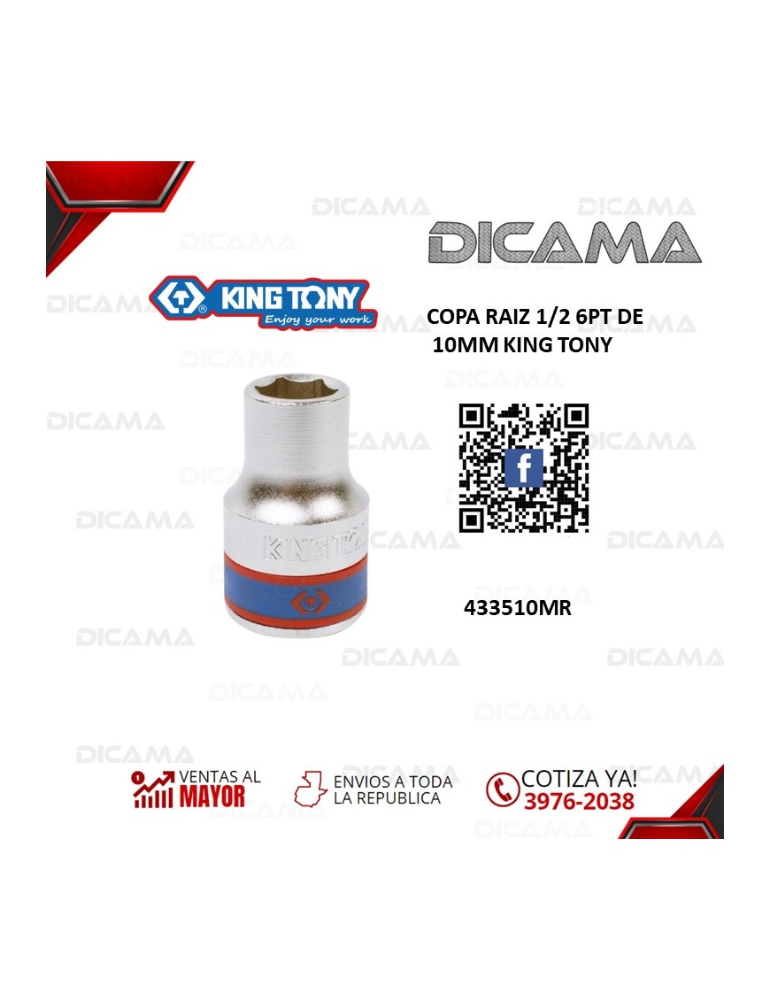 COPA RAIZ 1/2" 10MM 6PT