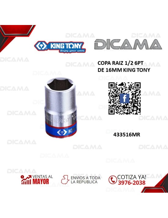 COPA RAIZ 1/2" 16MM 6PT