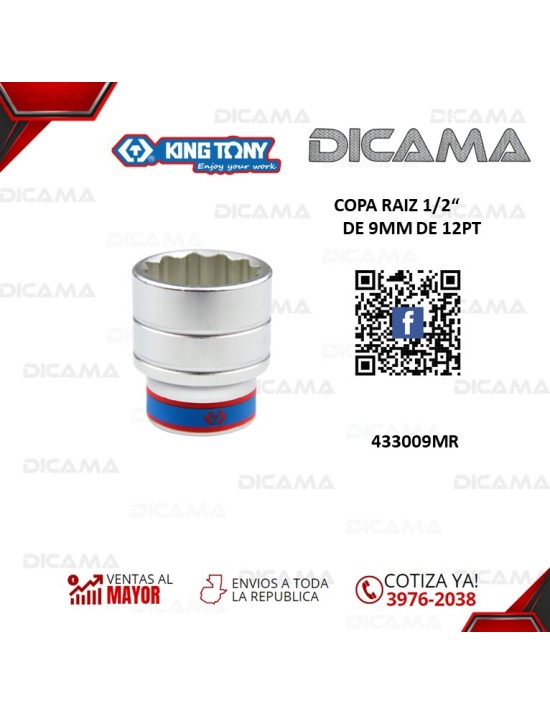 COPA RAIZ 1/2" 9MM DE 12PT