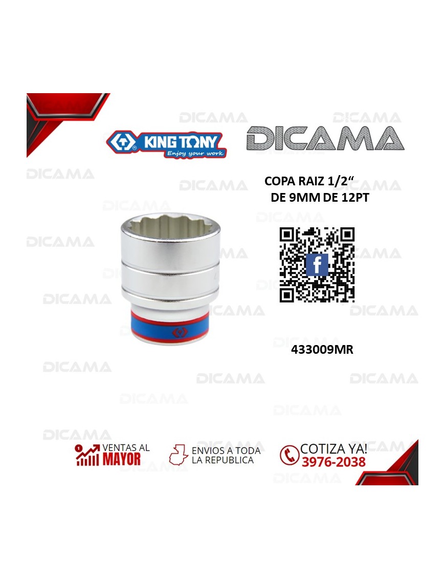 COPA RAIZ 1/2" 9MM DE 12PT