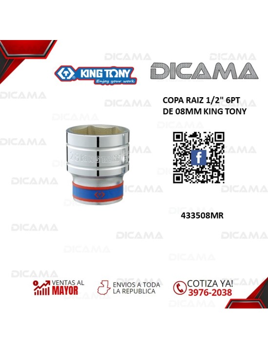 COPA RAIZ 1/2" 8MM 6PT