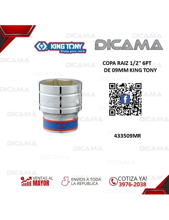 COPA RAIZ 1/2" 9MM 6PT