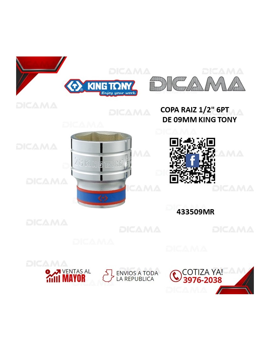 COPA RAIZ 1/2" 9MM 6PT