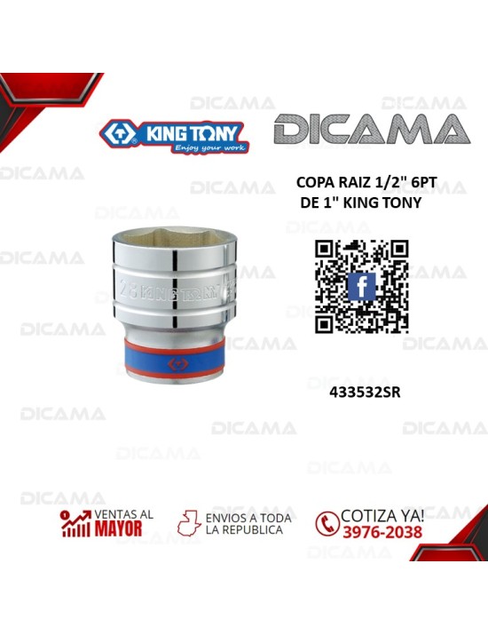 COPA RAIZ 1/2" 1" 6PT