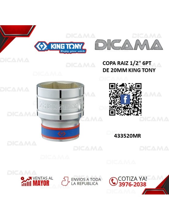 COPA RAIZ 1/2" 20MM 6PT