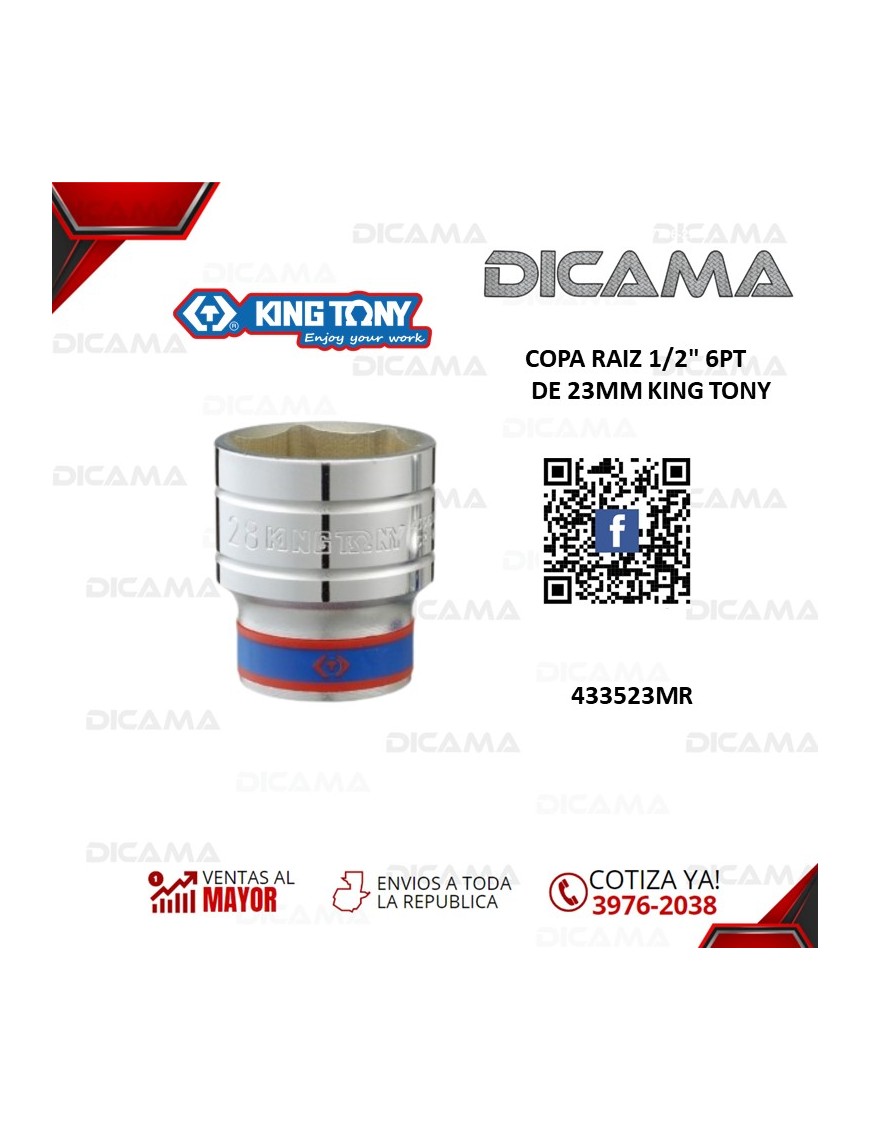COPA RAIZ 1/2" 23MM 6PT