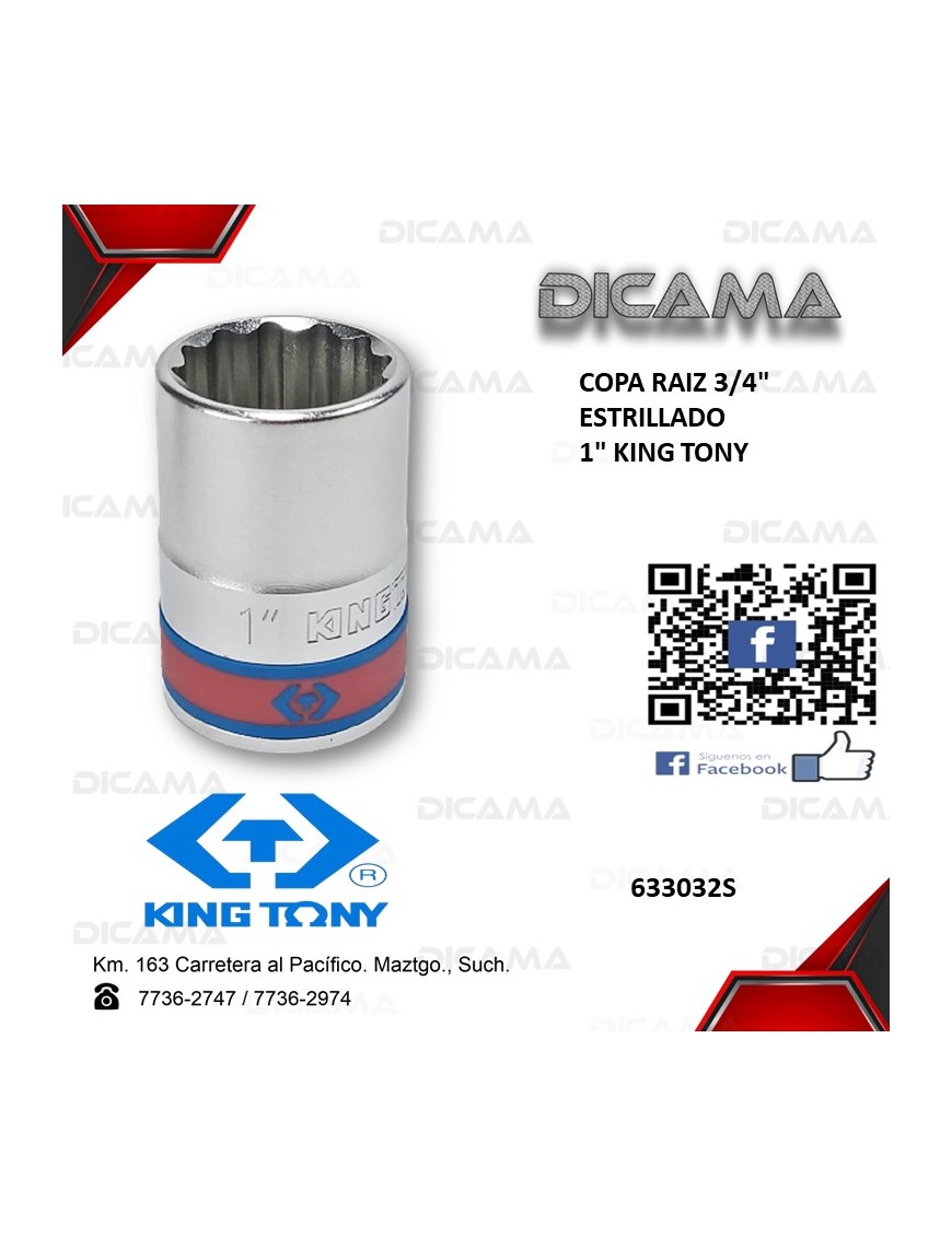 COPA RAIZ 3/4" 1" 12 PUNTOS