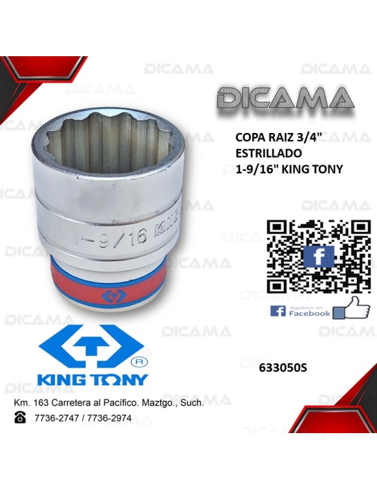 COPA RAIZ 3/4" 1-9/16" 12 PUNTOS