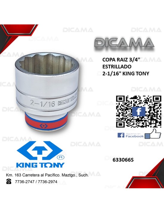 COPA RAIZ 3/4" 2-1/16" 12 PUNTOS