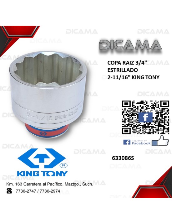 COPA RAIZ 3/4" 2-11/16" 12 PUNTOS