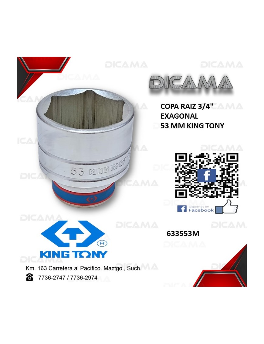 COPA RAIZ 3/4" 53MM 6 PUNTOS