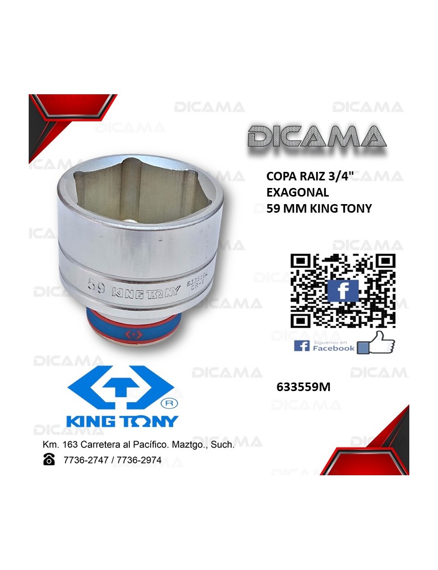 COPA RAIZ 3/4" 59MM 6 PUNTOS