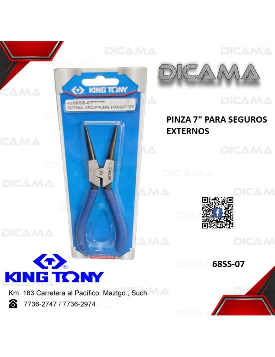PINZA 7" PARA SEGUROS EXTERNOS