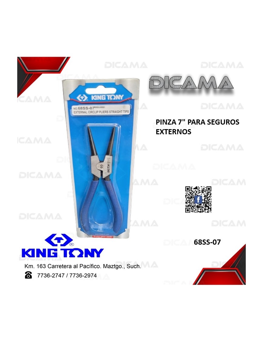 PINZA 7" PARA SEGUROS EXTERNOS