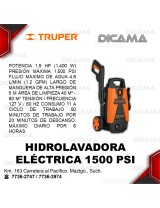 HIDROLAVADORA ELECTRICA 1500 PSI