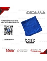 TOALLAS DE MICROFIBRA MULTIUSO AZUL 30X40 CM