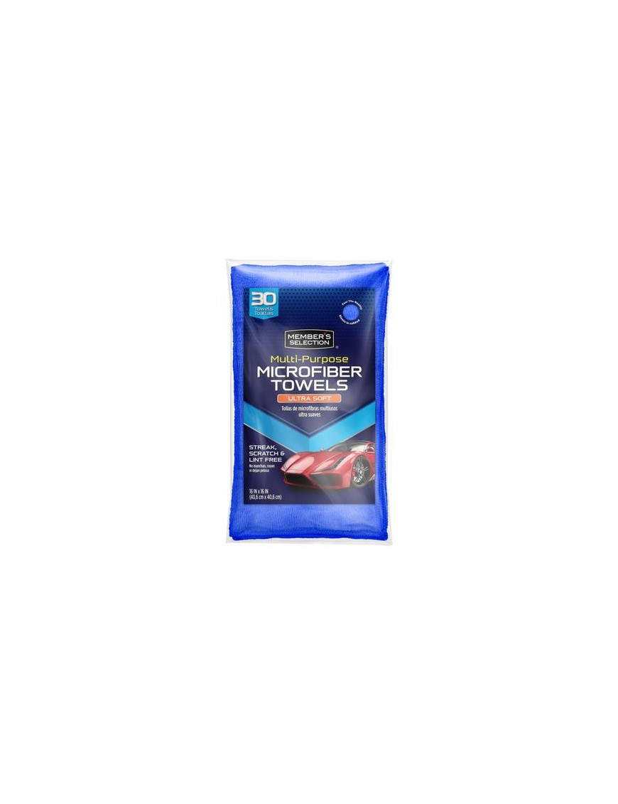 TOALLAS DE MICROFIBRA MULTIUSO AZUL 30X40 CM