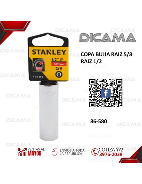 COPA RAIZ 1/2" 5/8" PARA CANDELAS