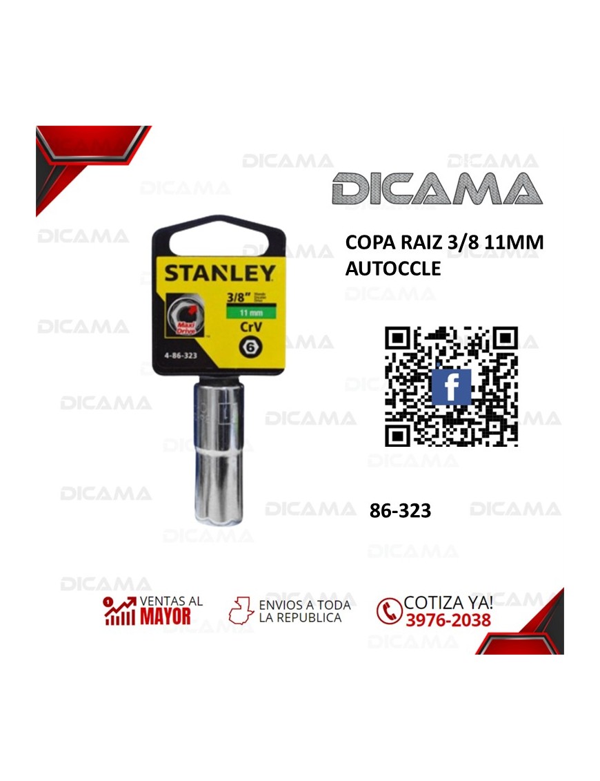 COPA RAIZ 3/8 11MM AUTOCCLE