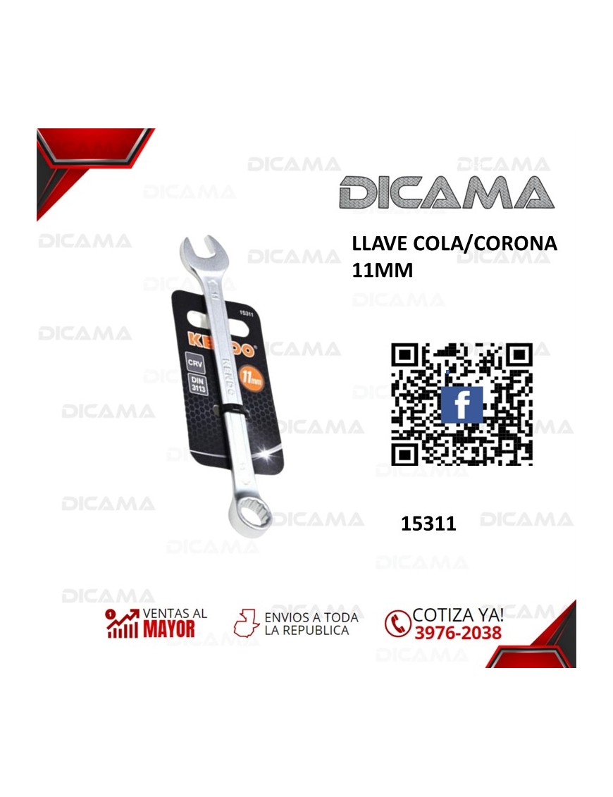 LLAVE COLA/CORONA 11MM