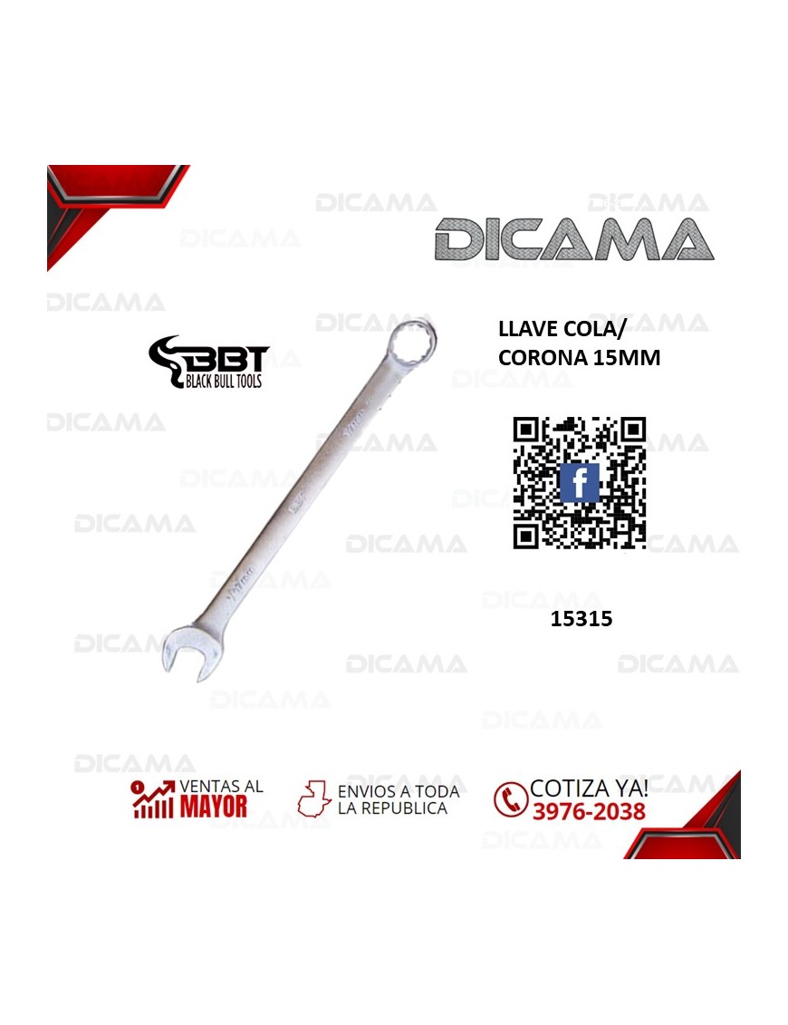 LLAVE COLA/CORONA 15MM