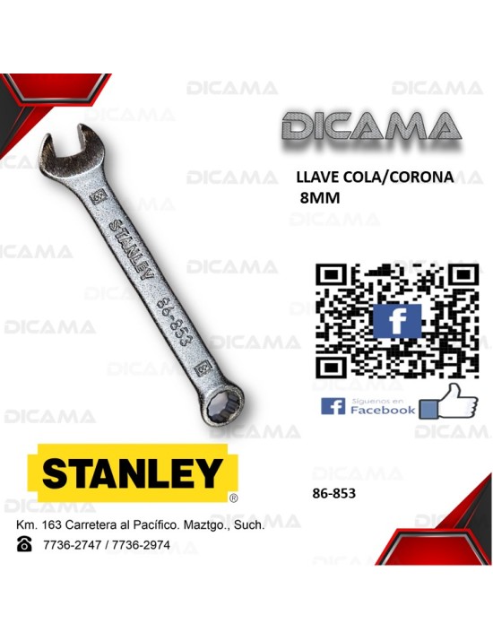LLAVE COLA/CORONA 8MM
